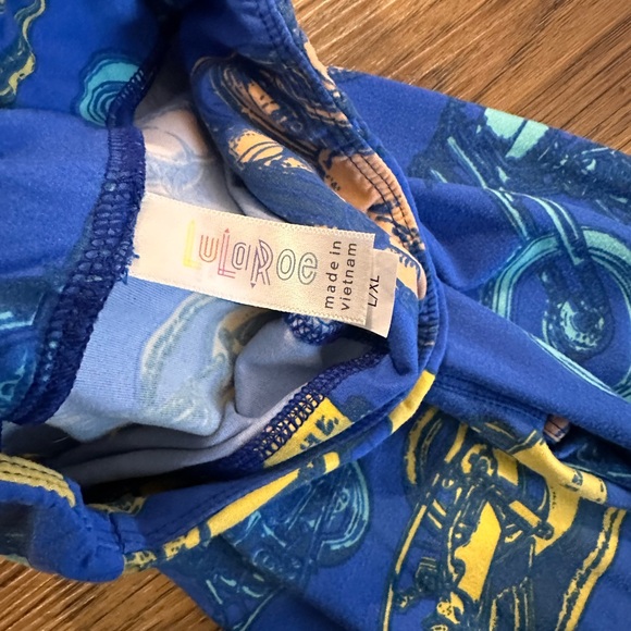 LuLaRoe Motorcycle‎ Kids Leggings L/XL - Picture 3 of 5